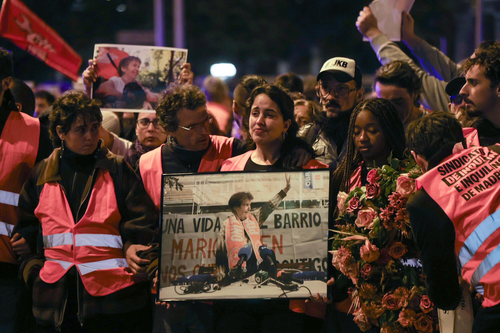 Marcha homenaje a Maricarmen en la noche de este 8 de octubre.