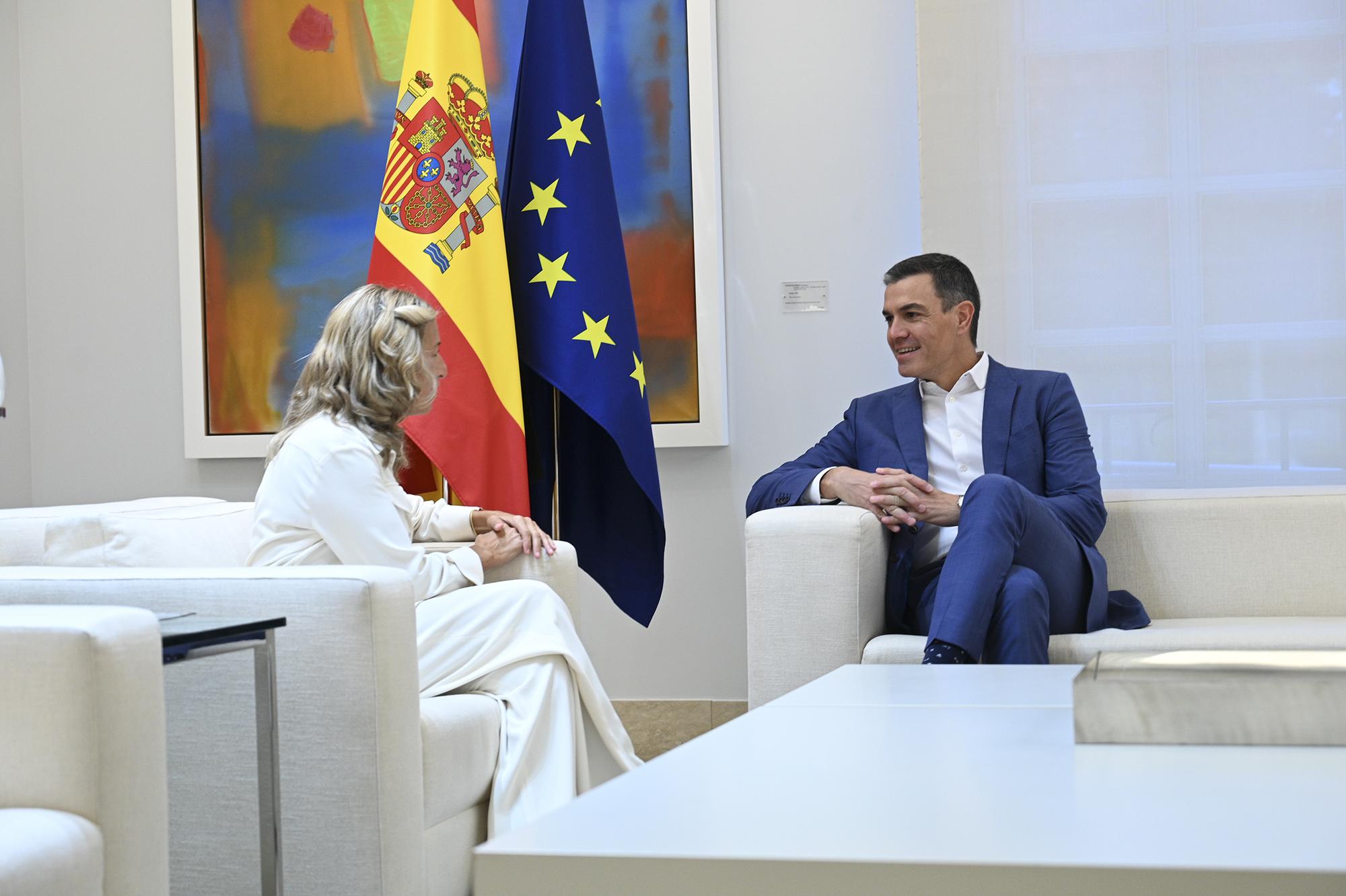 Encuentro entre Yolanda Díaz y Pedro Sánchez el 4 de octubre de 2022