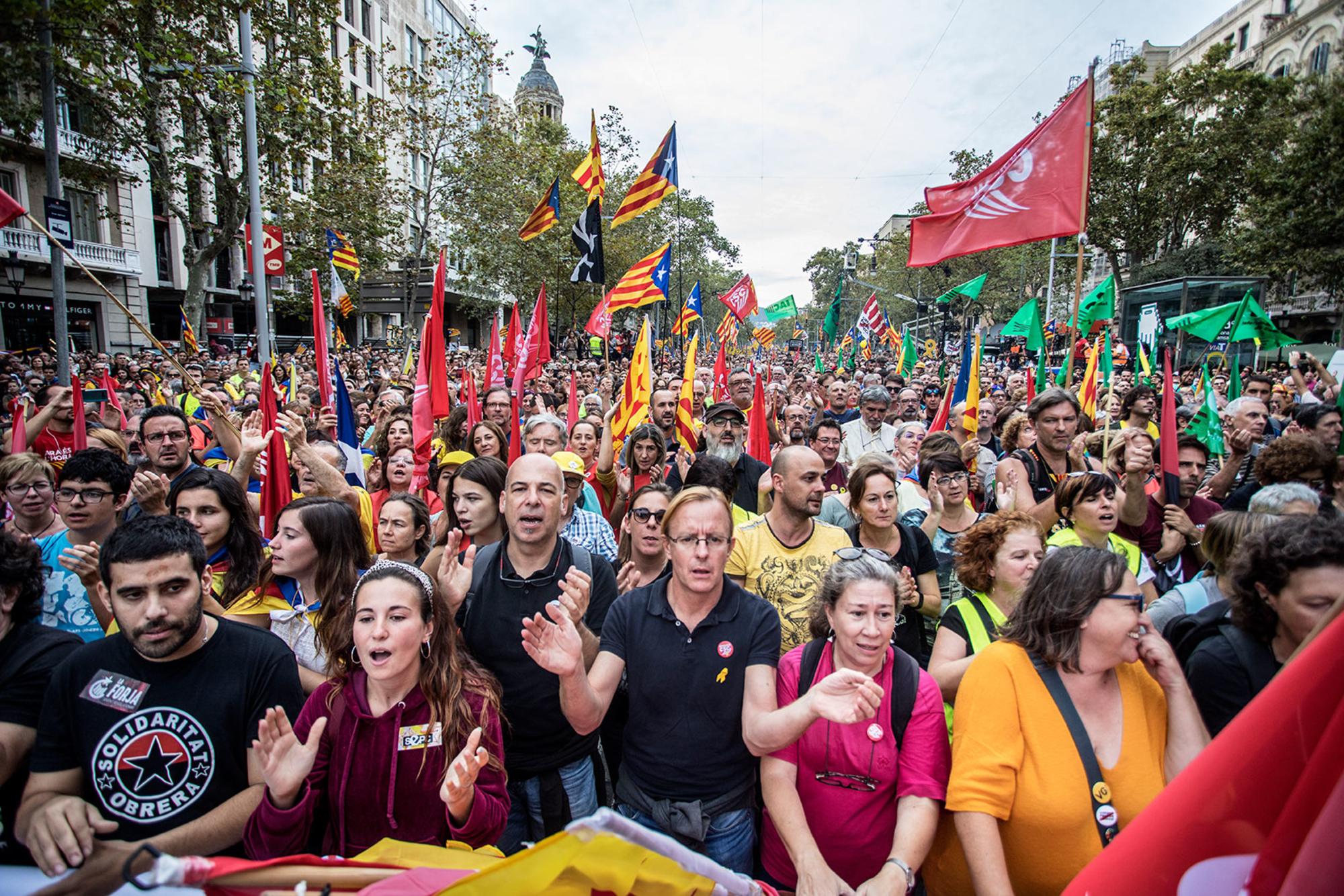 manifestación huelga 18 de octubre