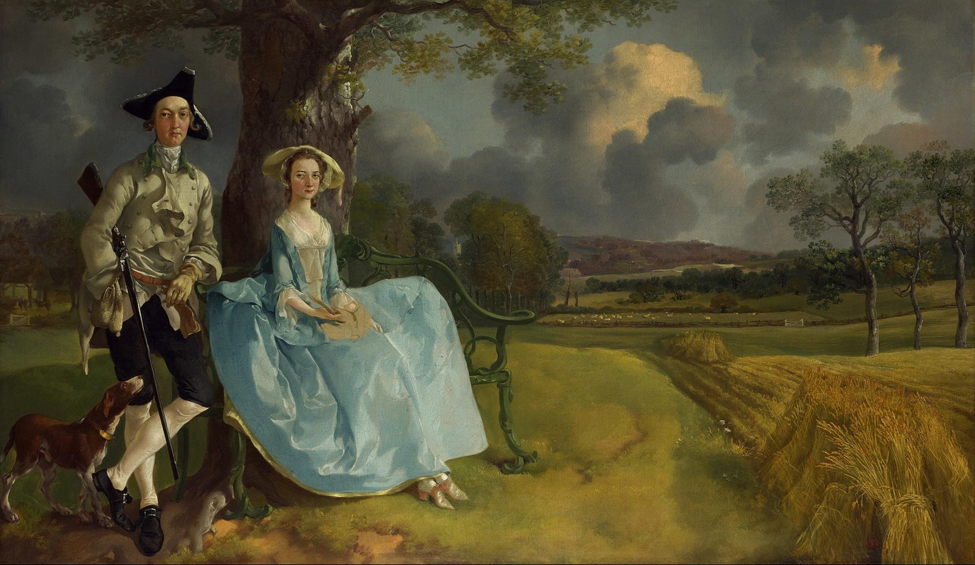 "Mr and Mrs Andrews", de Thomas Gainsborough (1750).