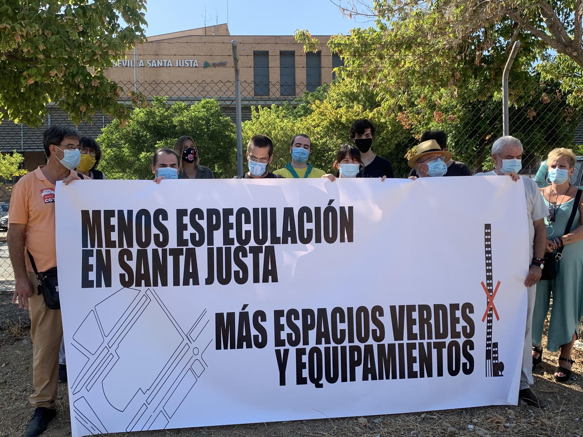 Reurbanización Santa Justa Sevilla - concentración