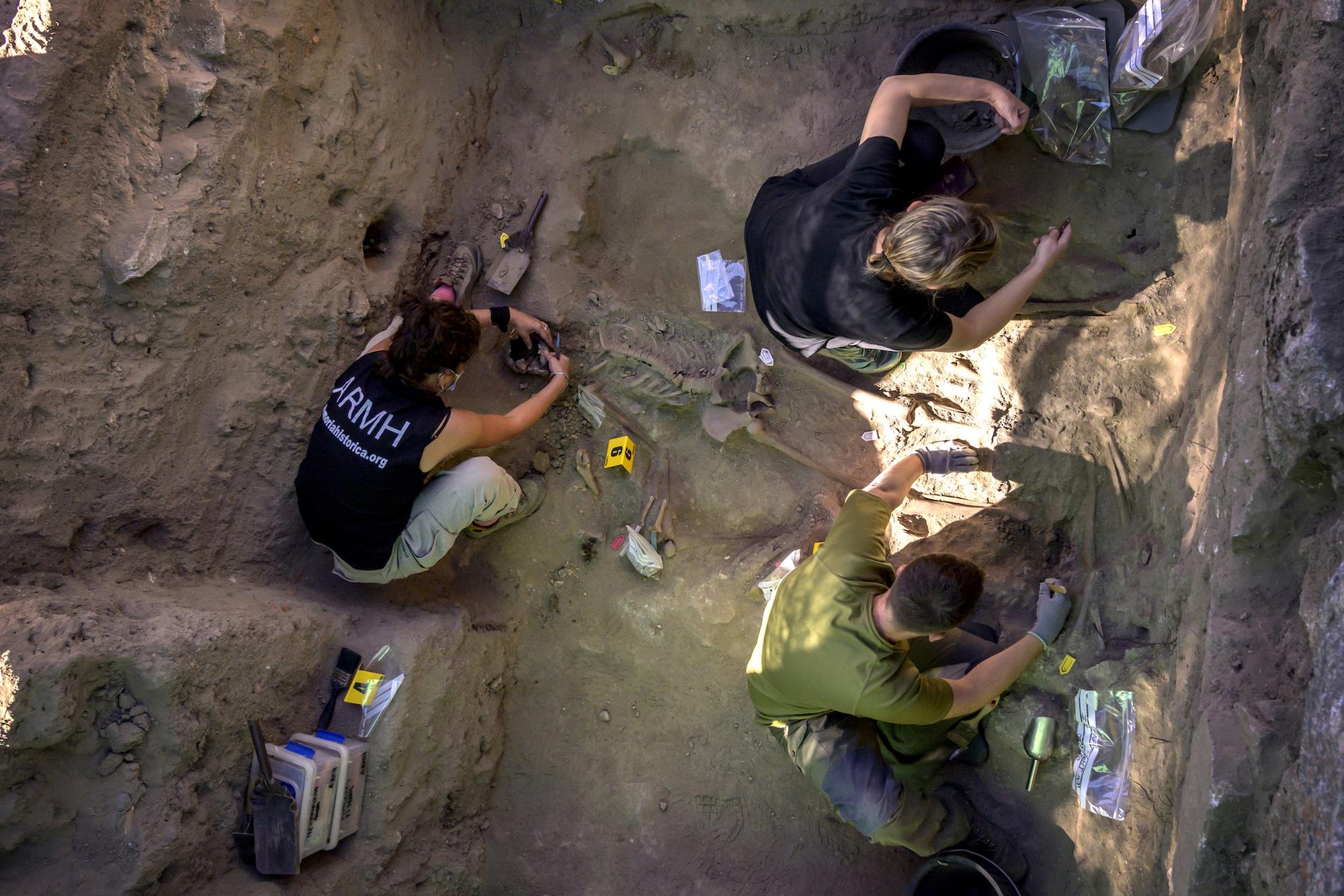 Exhumación de la fosa de El Espinar