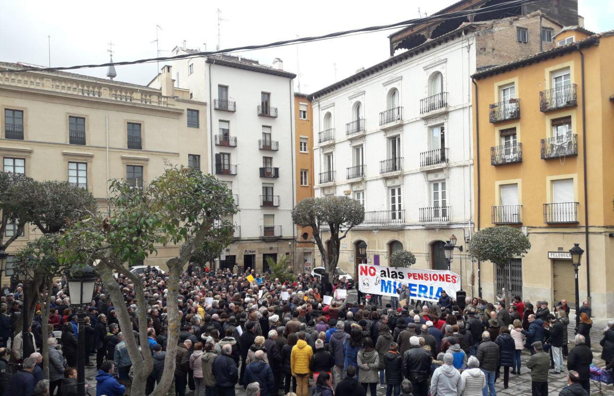 Manifestación pensiones logroño