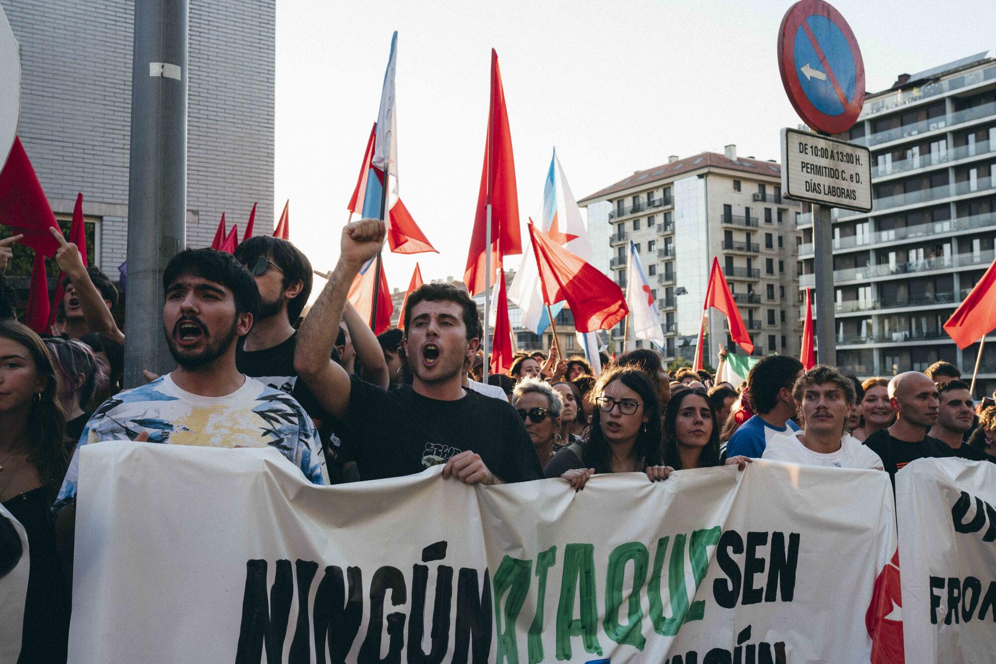 Boicot al mitin Vox en Santiago de Compostela - 8