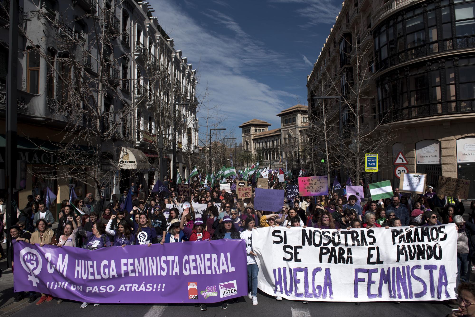 Huelga Feminista Andalucía Granada 2