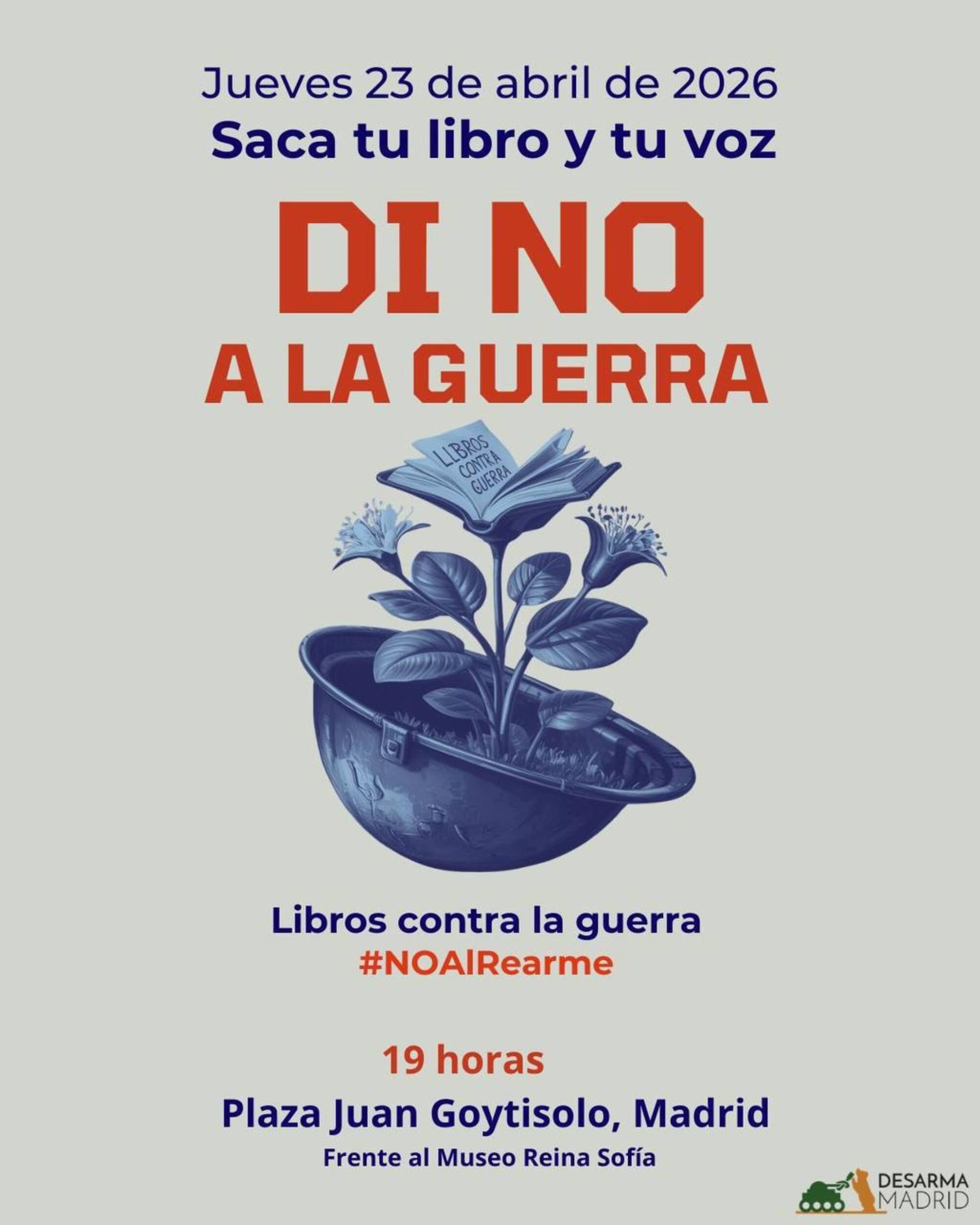 Libros contra la guerra 2026 cartel
