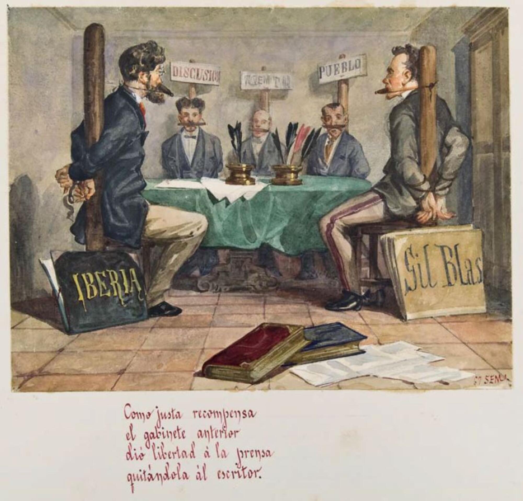 Los borbones en pelota, Acuarela 67