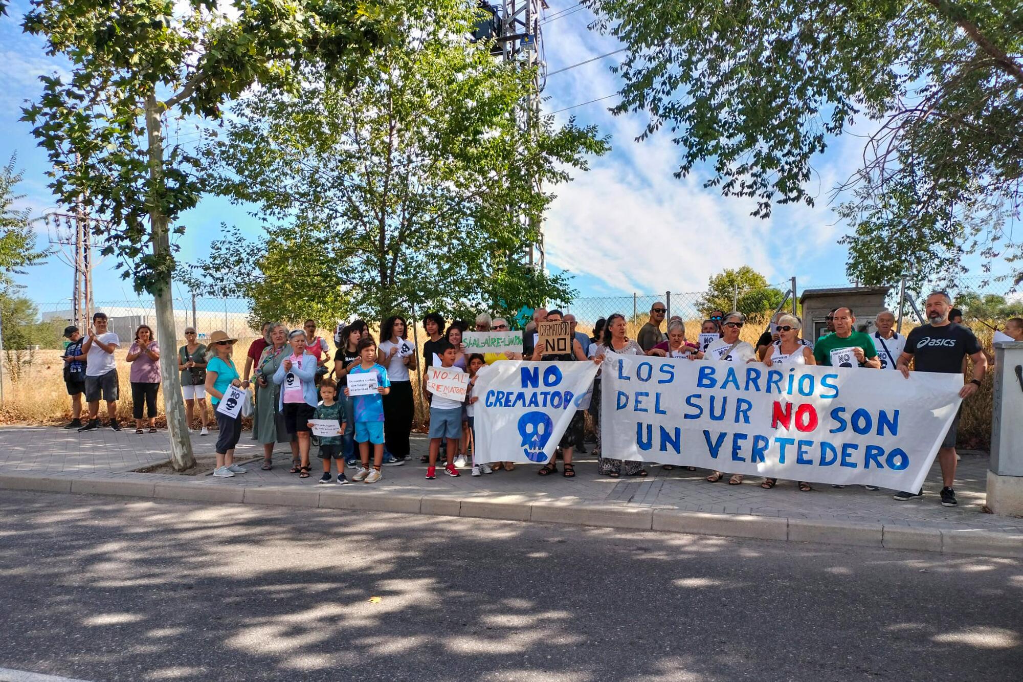 Protesta  Tanatorio de la M40