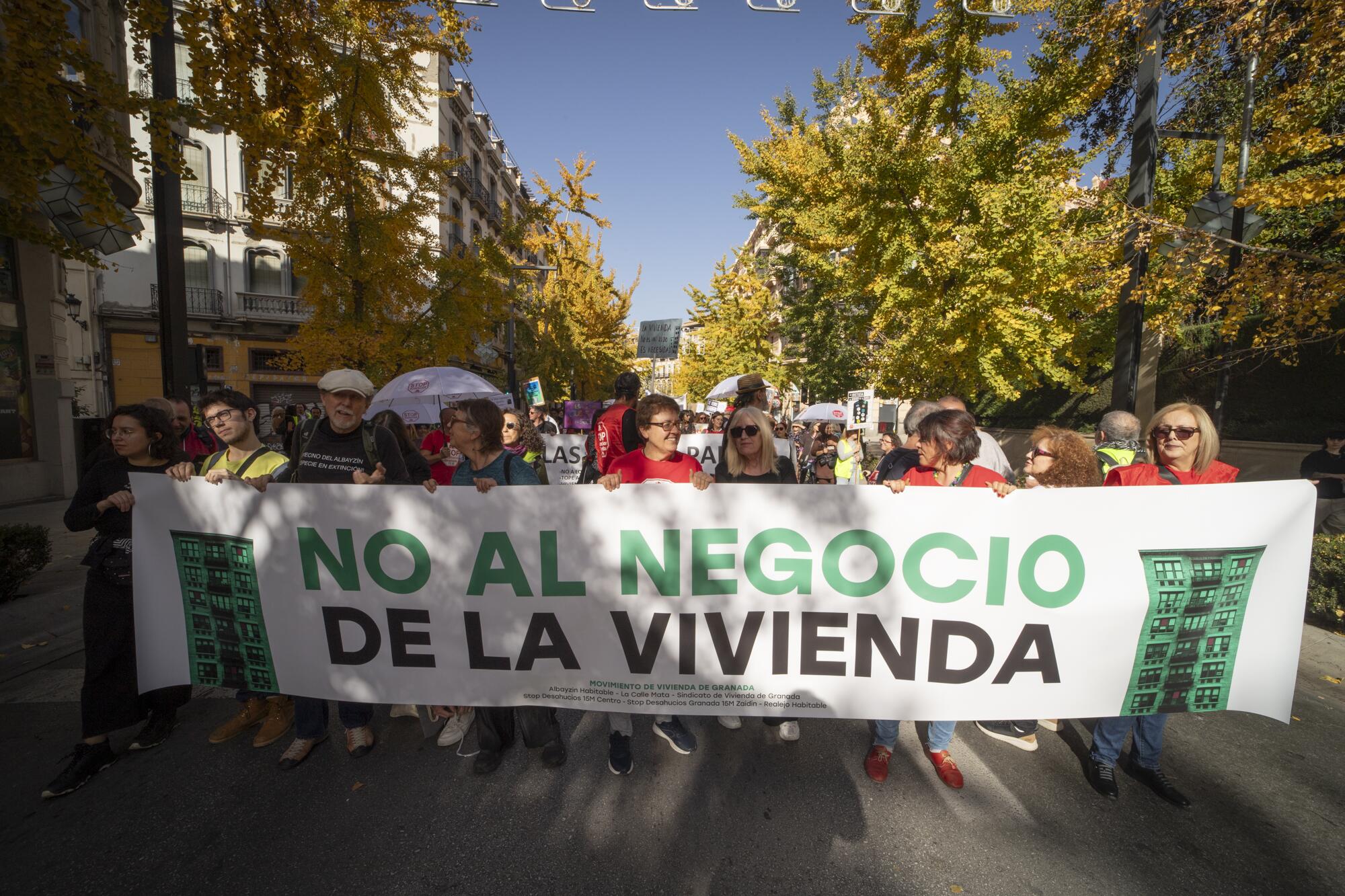 Manifestación contra el negocio especulativo de la vivienda - 7