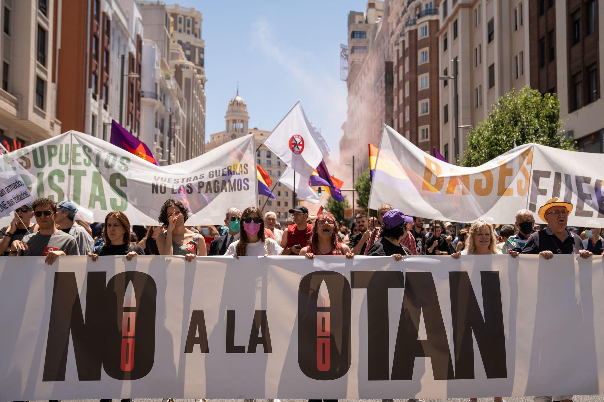 Manifestación contra la cumbre de la OTAN en Madrid - 2