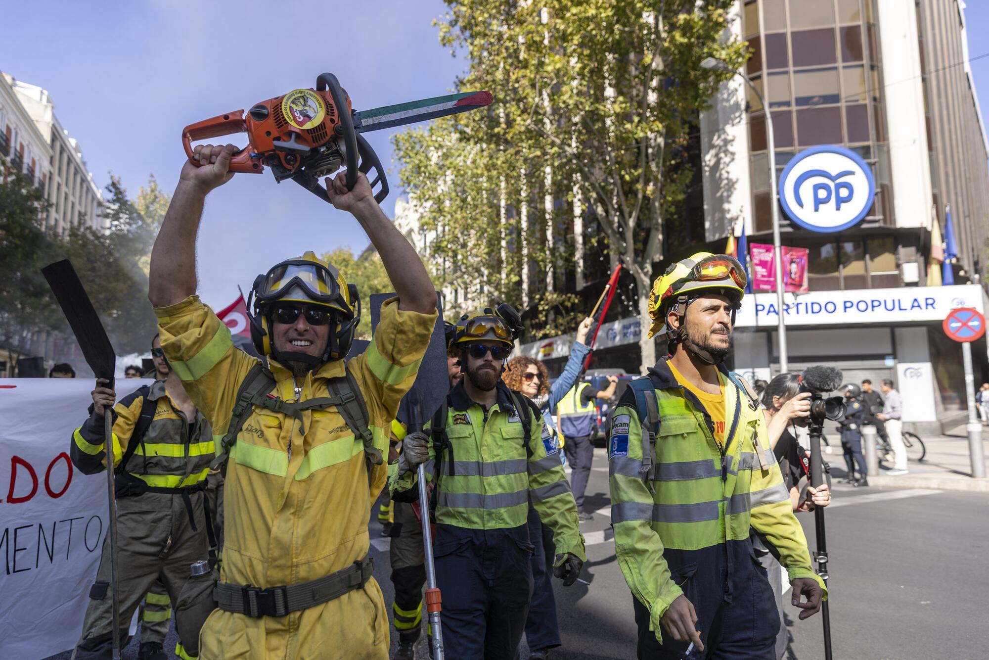 Manifestación bomberos forestales 18 octubre - 11