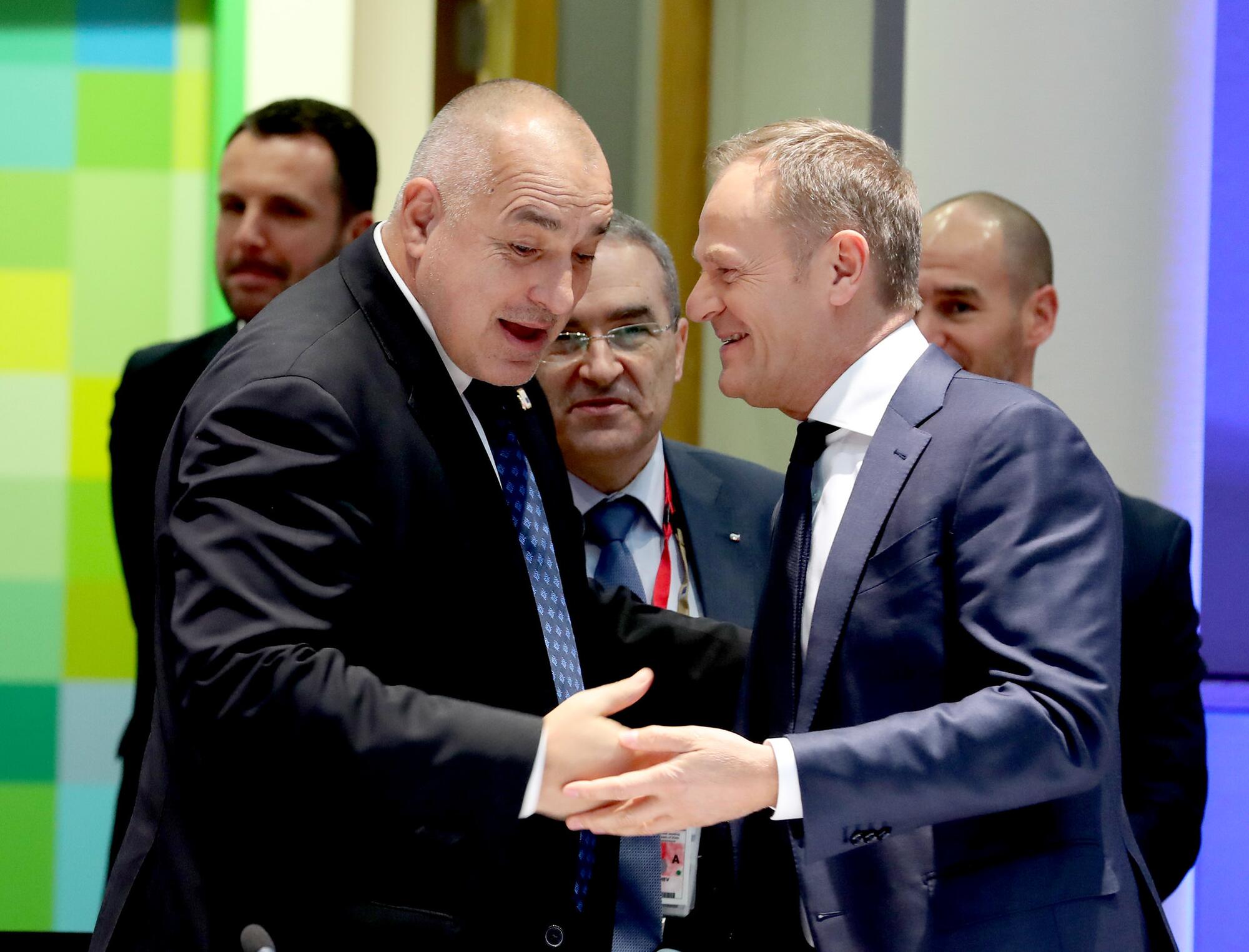 Boyko Borisov y Donald Tusk