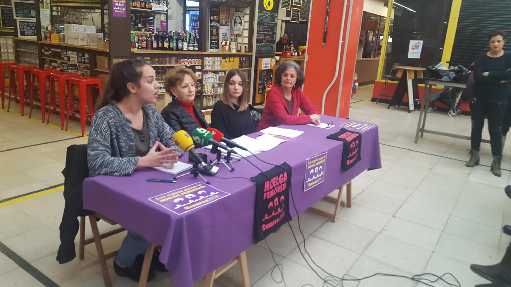 Huelga Feminista Rueda Prensa Mercado Madrid 2