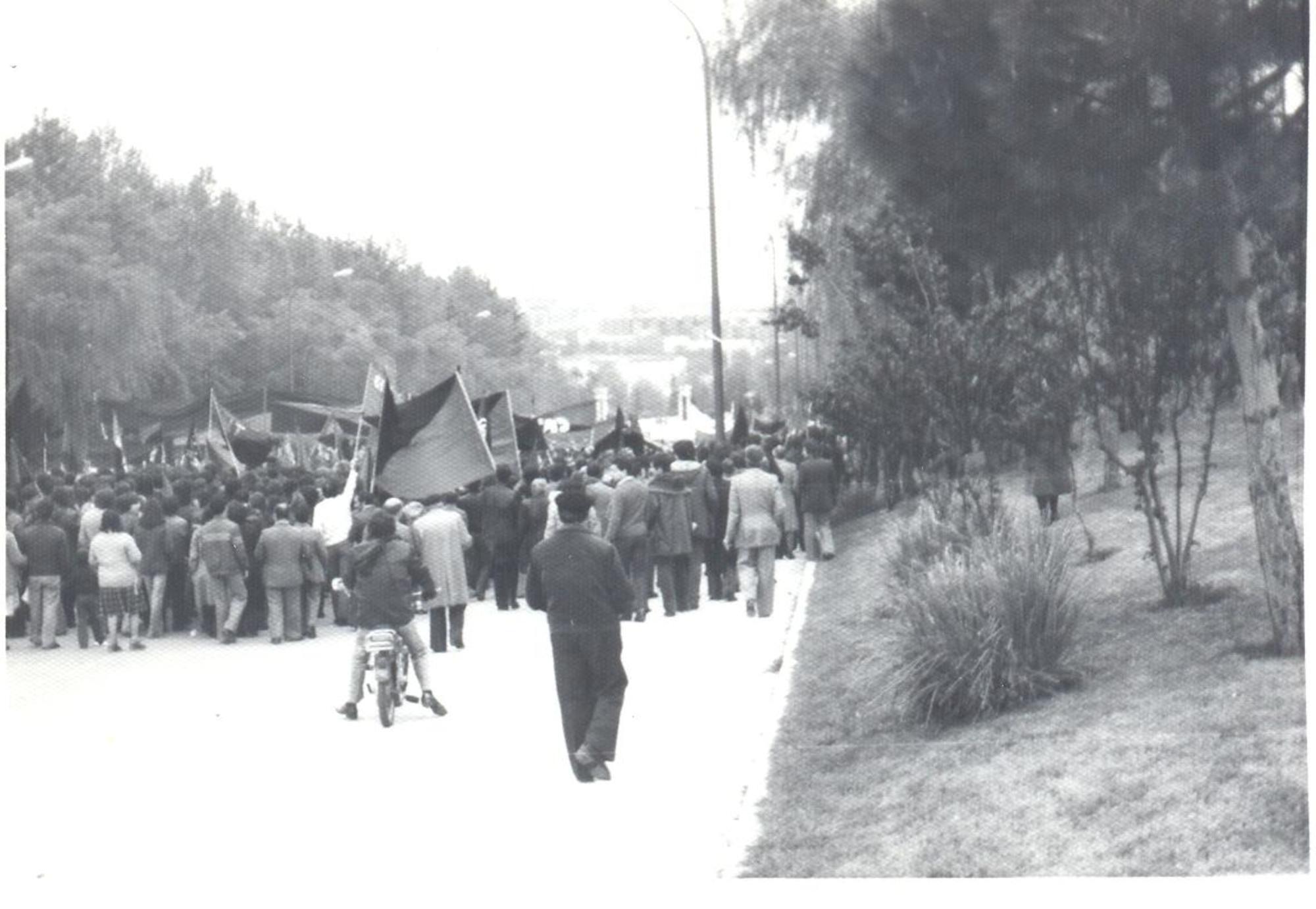 Manifestación de CNT en Madrid el 1 de mayo de 1978