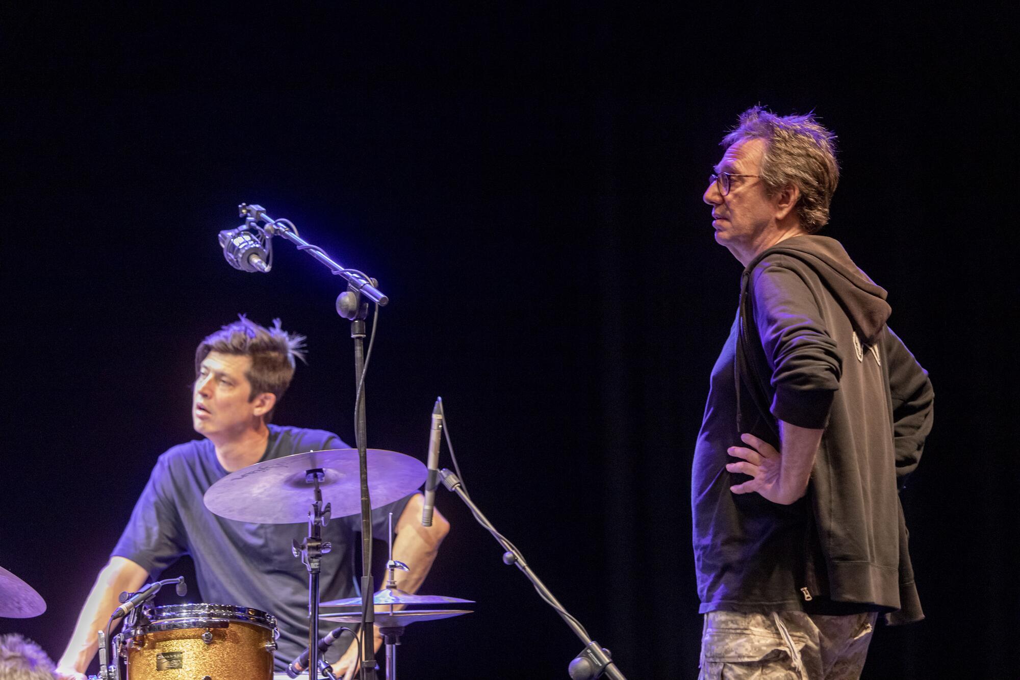 John Zorn probando sonido en San Sebastián