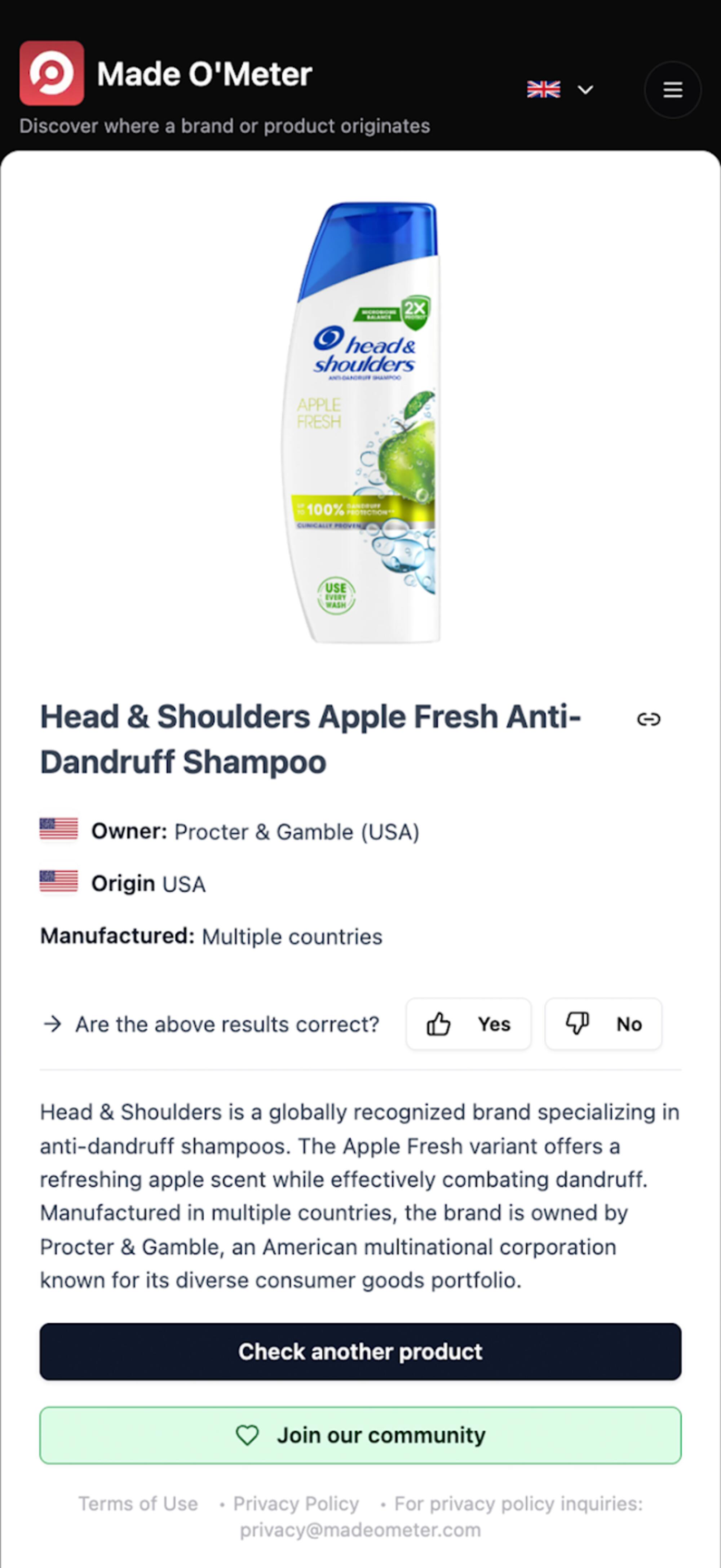 App boicot estados unidos