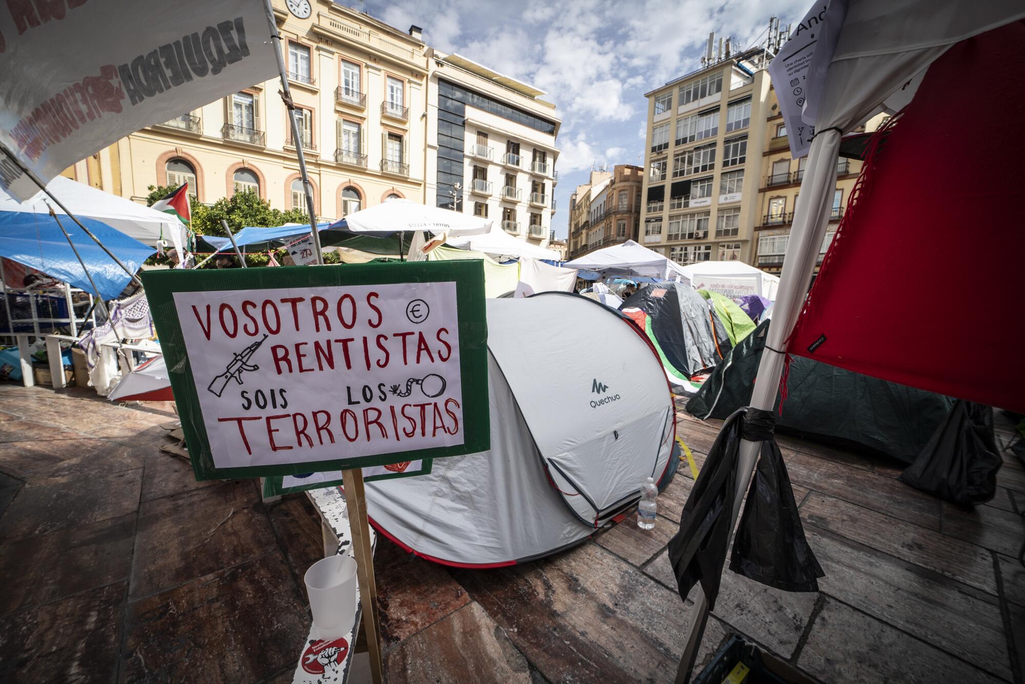 Acampada vivienda Málaga