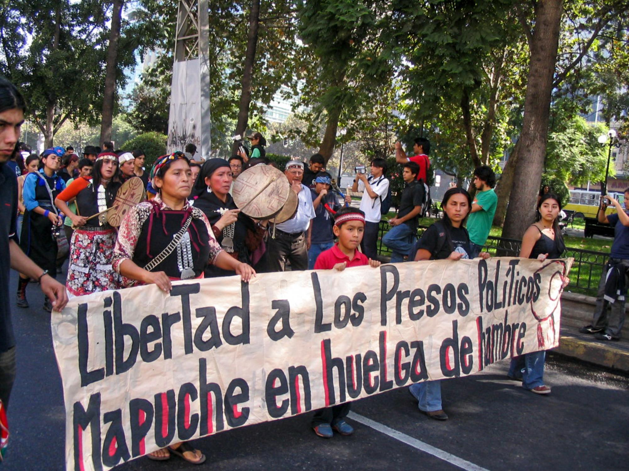 Mapuches huelga de hambre