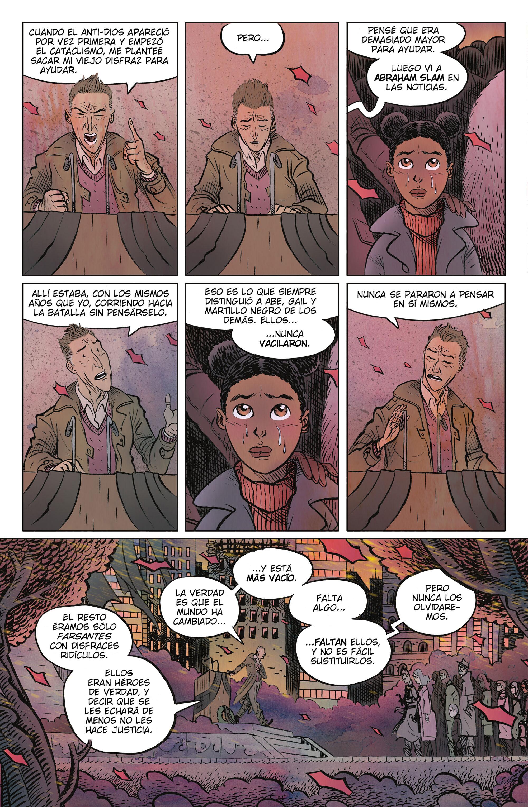 Página de ‘Black Hammer’ dibujada por David Rubín