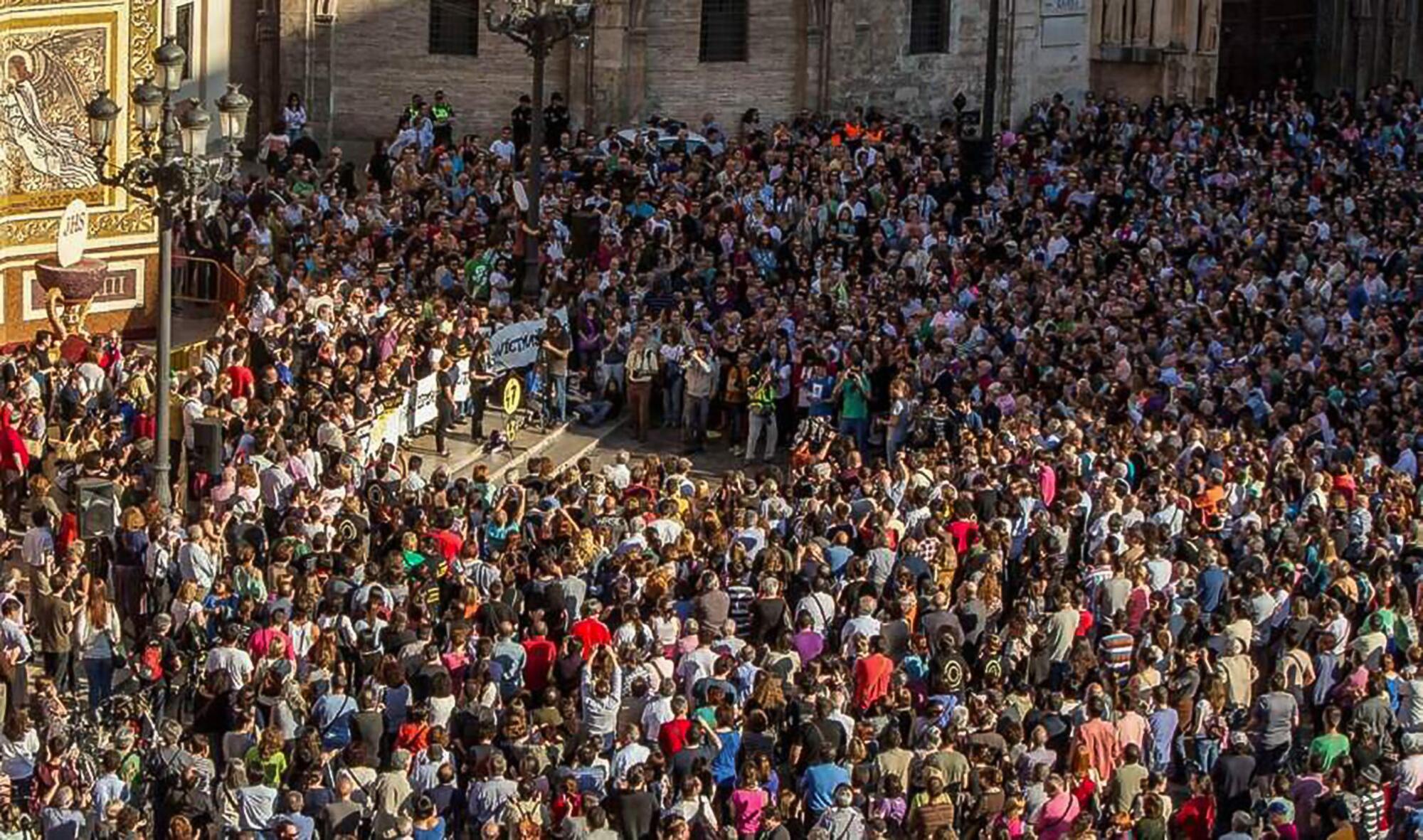 Manifestación Metro Valencia 2013