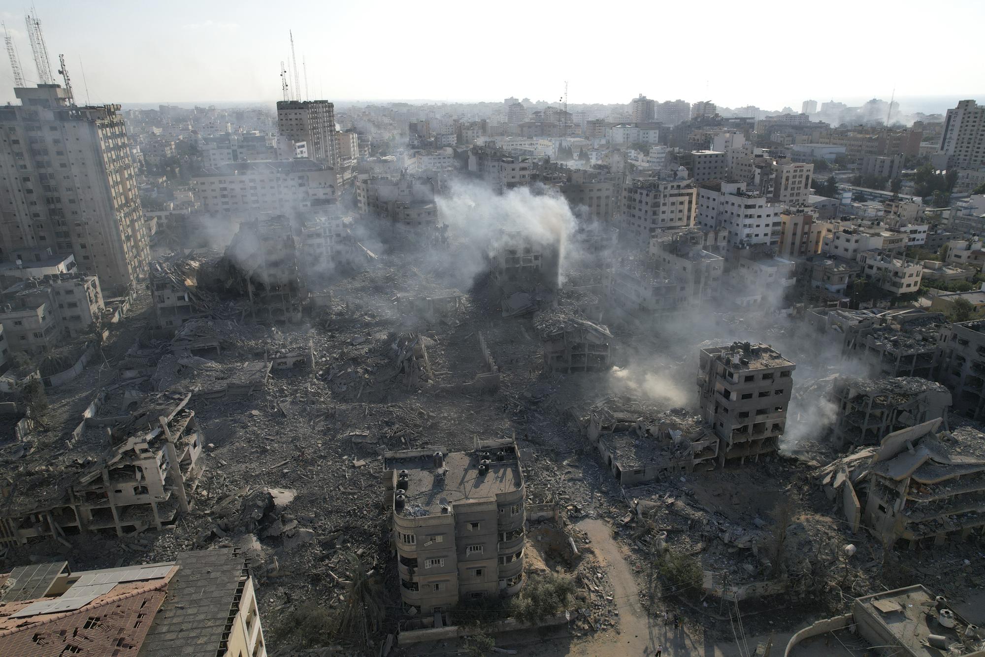 Bombardeo en Gaza octubre 2023