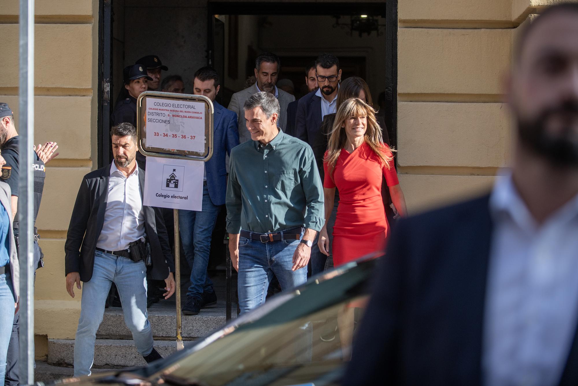 Pedro Sanchez colegio electoral - 2