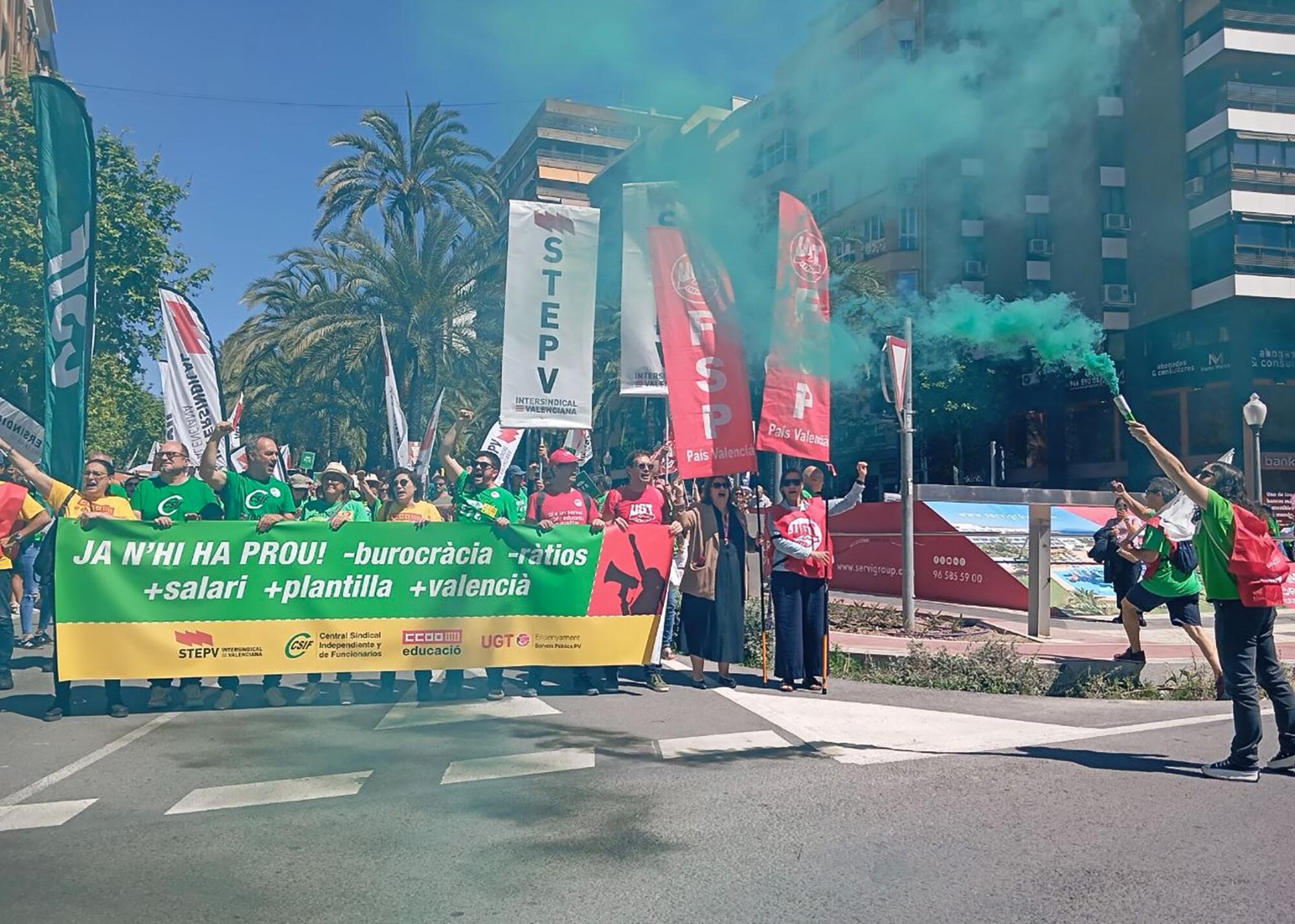 Huelga manifestación funcionarios Valencia