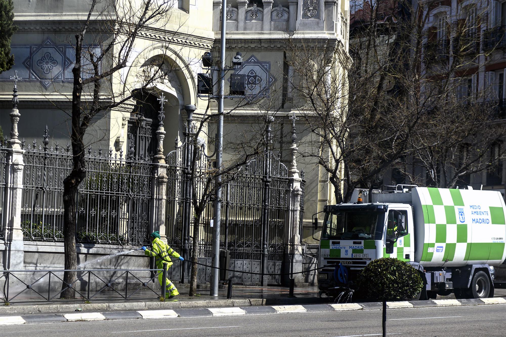 Limpieza calles fumigación