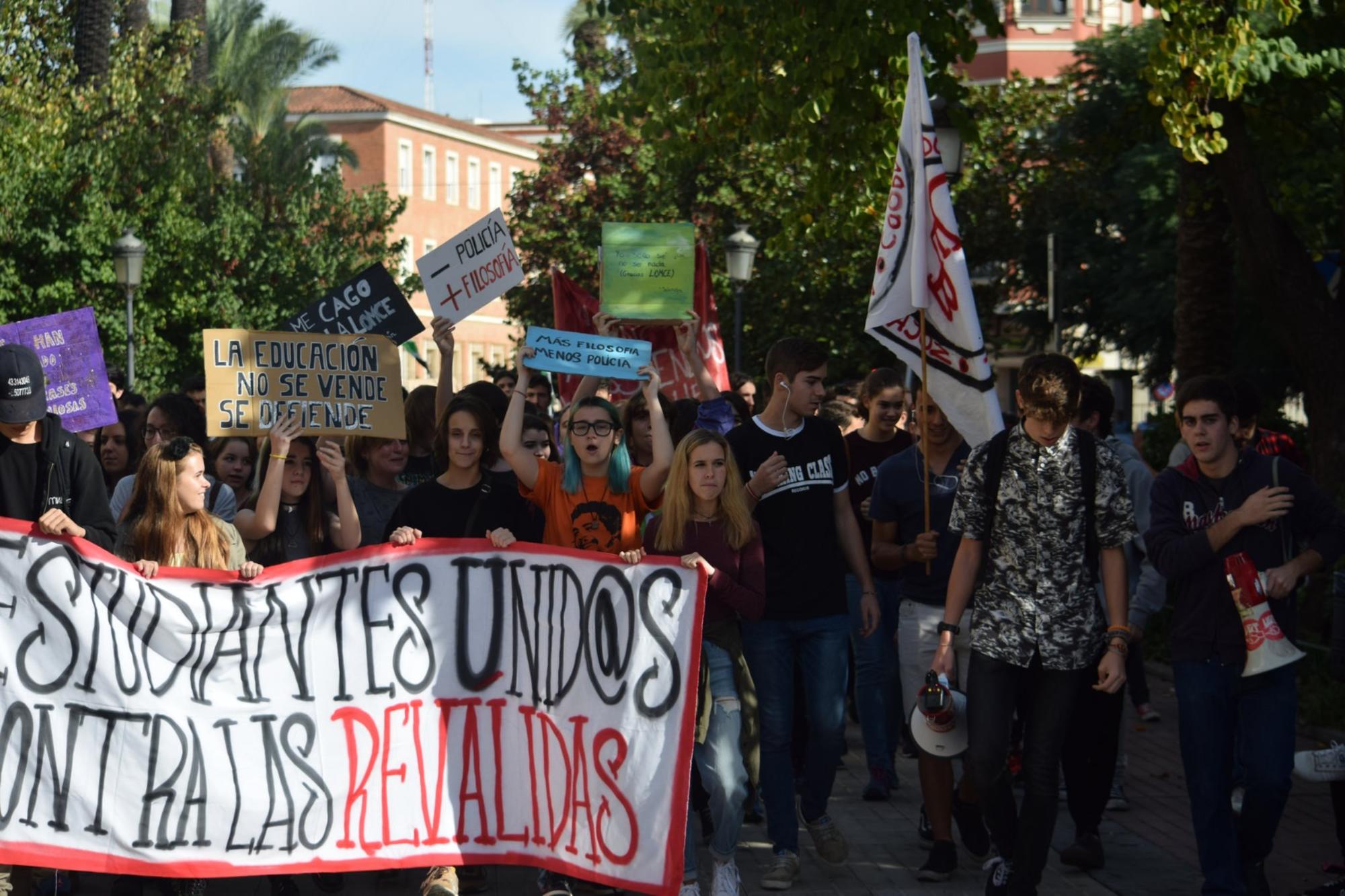 Movilizaciones estudiantiles en Badajoz 2