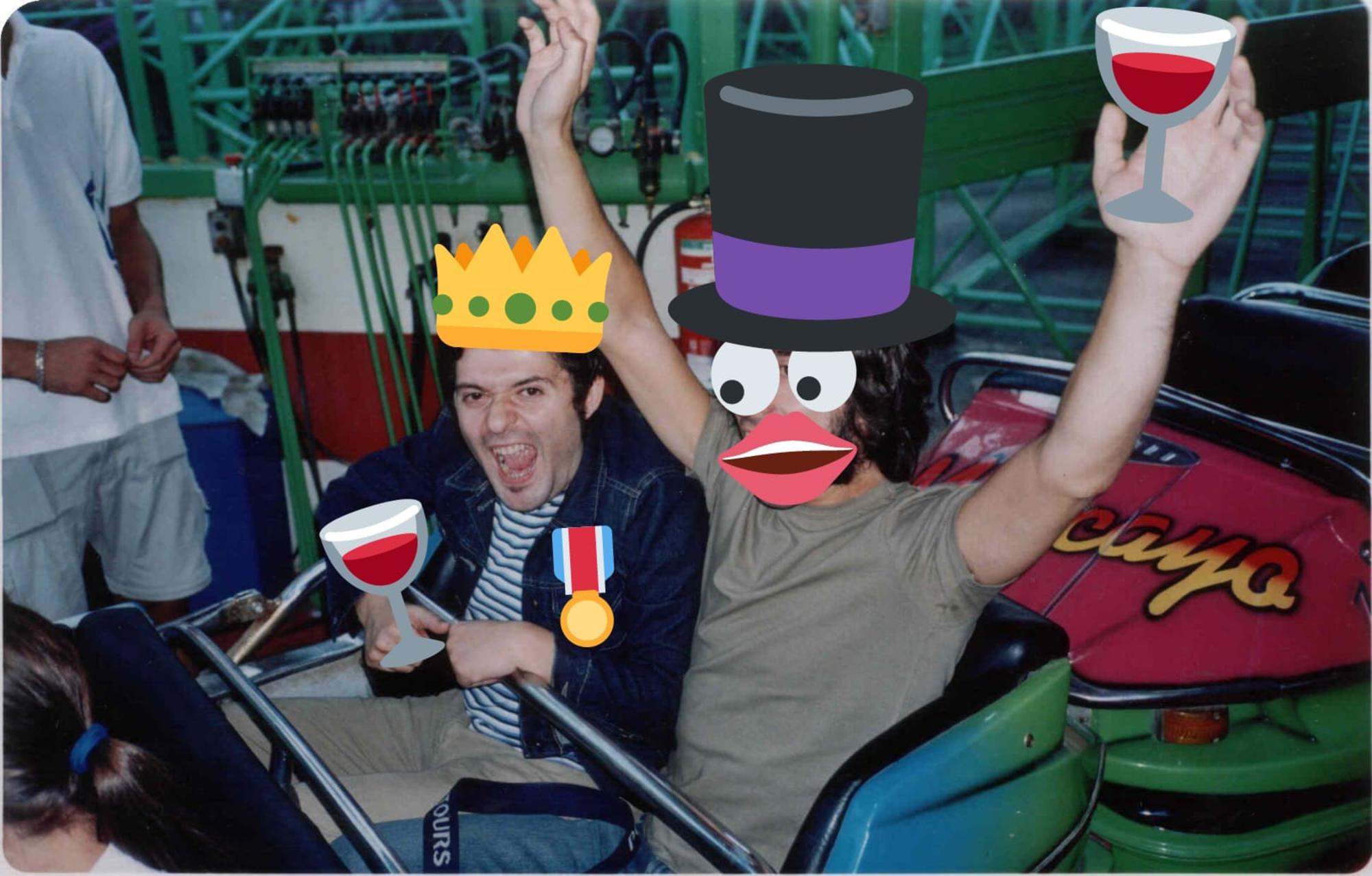 Sergio Algora con el fan anónimo