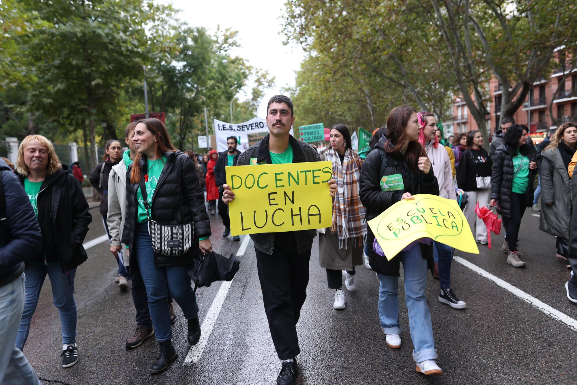 Manifestación del profesorado Huelga 29 Octubre - 6