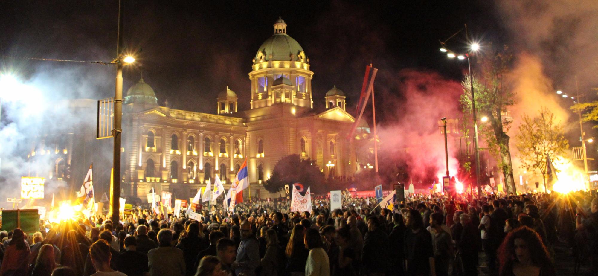 Movilizaciones en Serbia