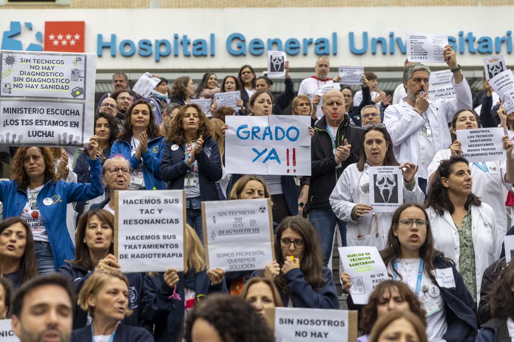 Huelga Técnicos superiores sanitarios Gregorio Marañón - 1