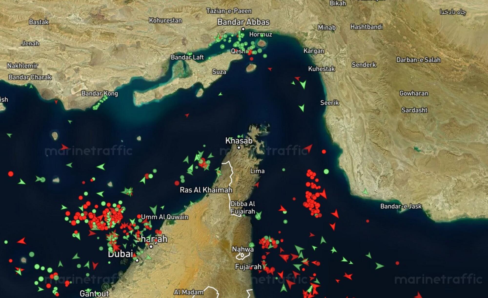 Estrecho Ormuz barcos