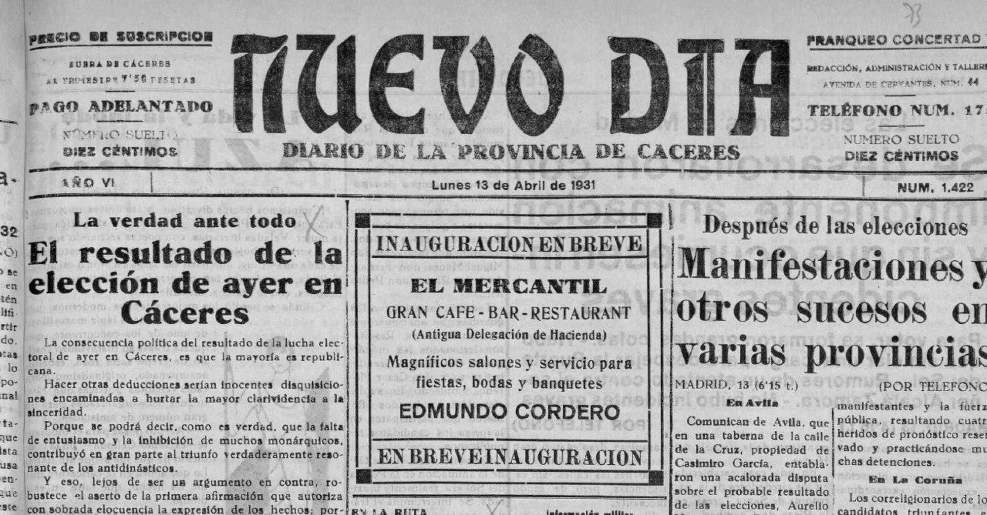 Periódico Nuevo Día Cáceres