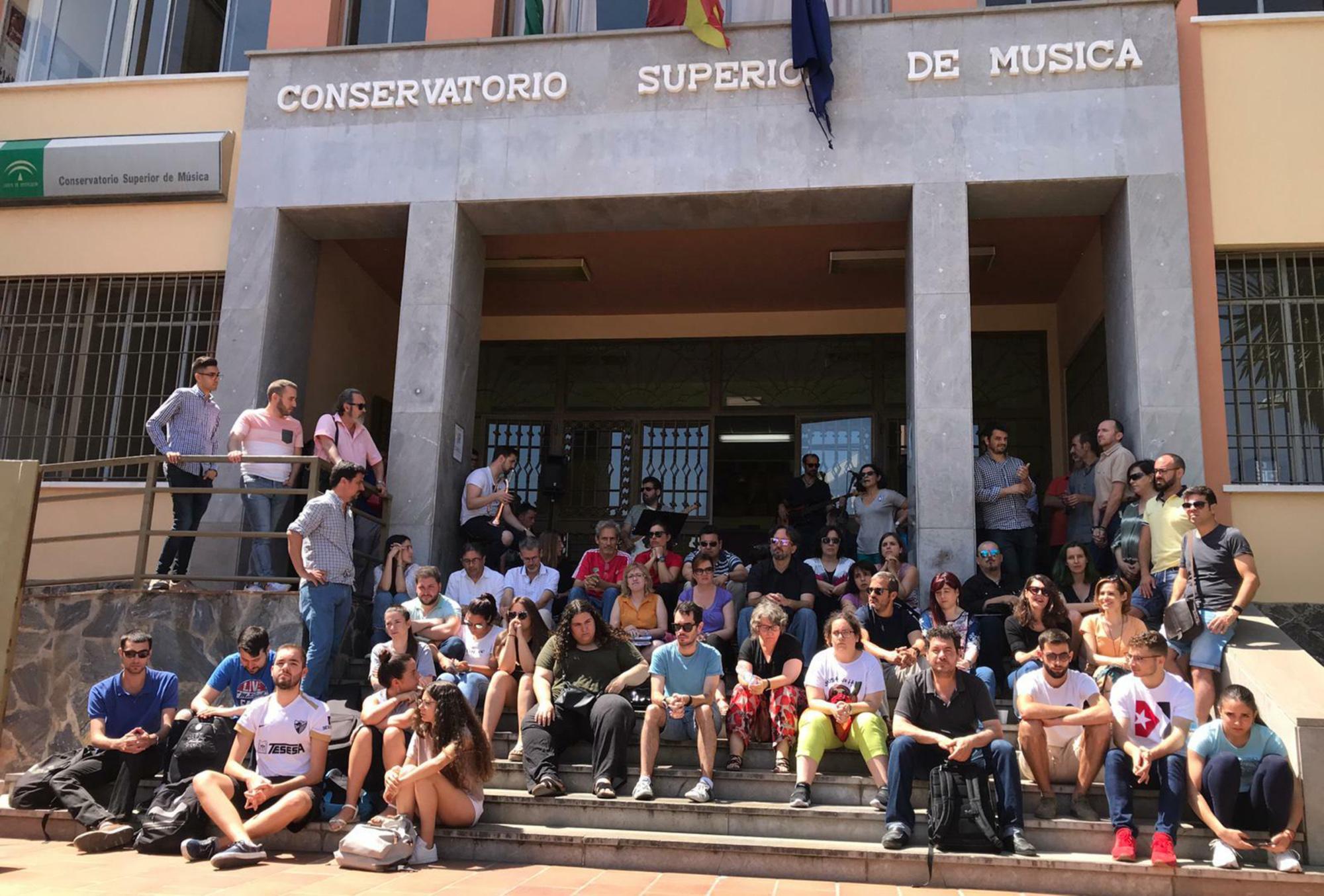 Concentración Conservatorio Superior de Málaga junio 2019