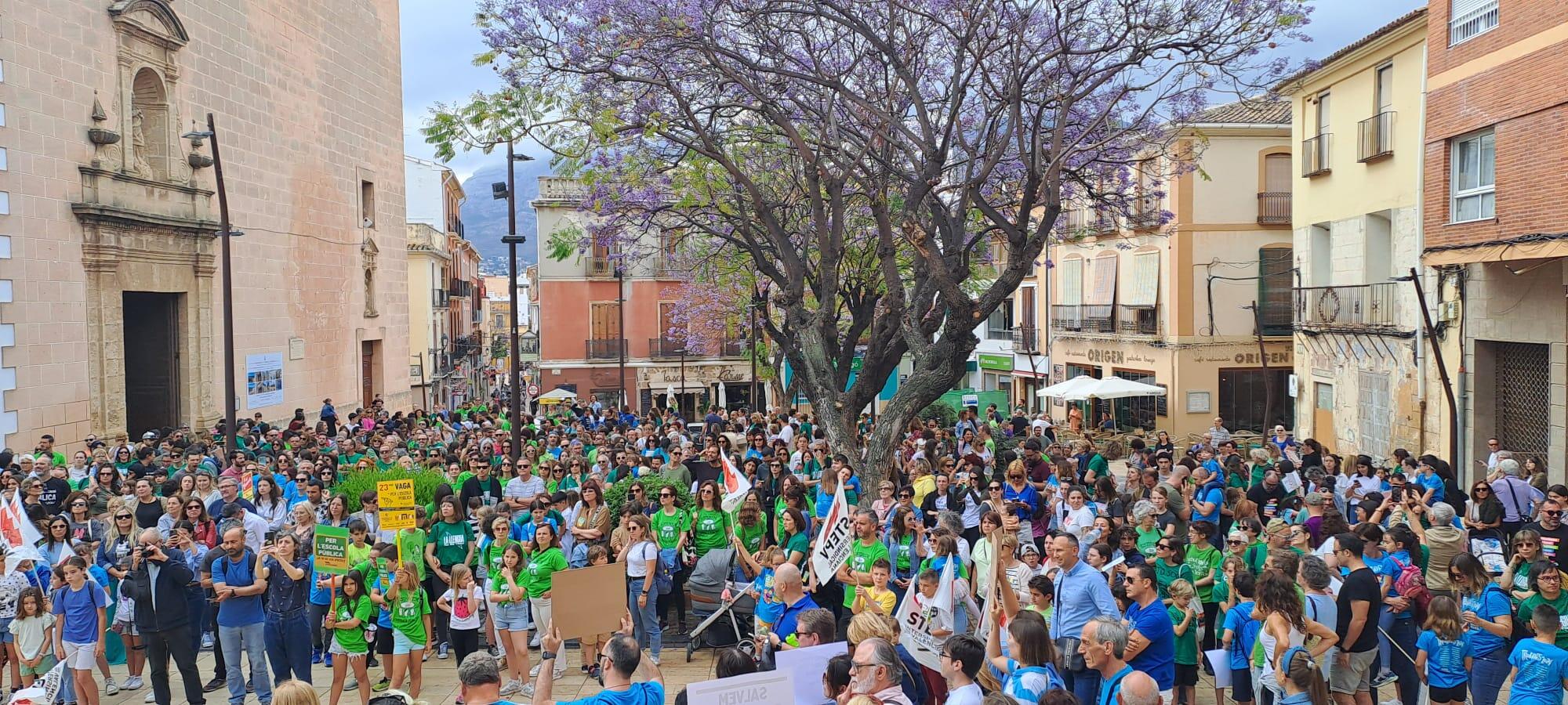 Manifestació del 23 de maig al País Valencià a favor de l'ensenyament en català.