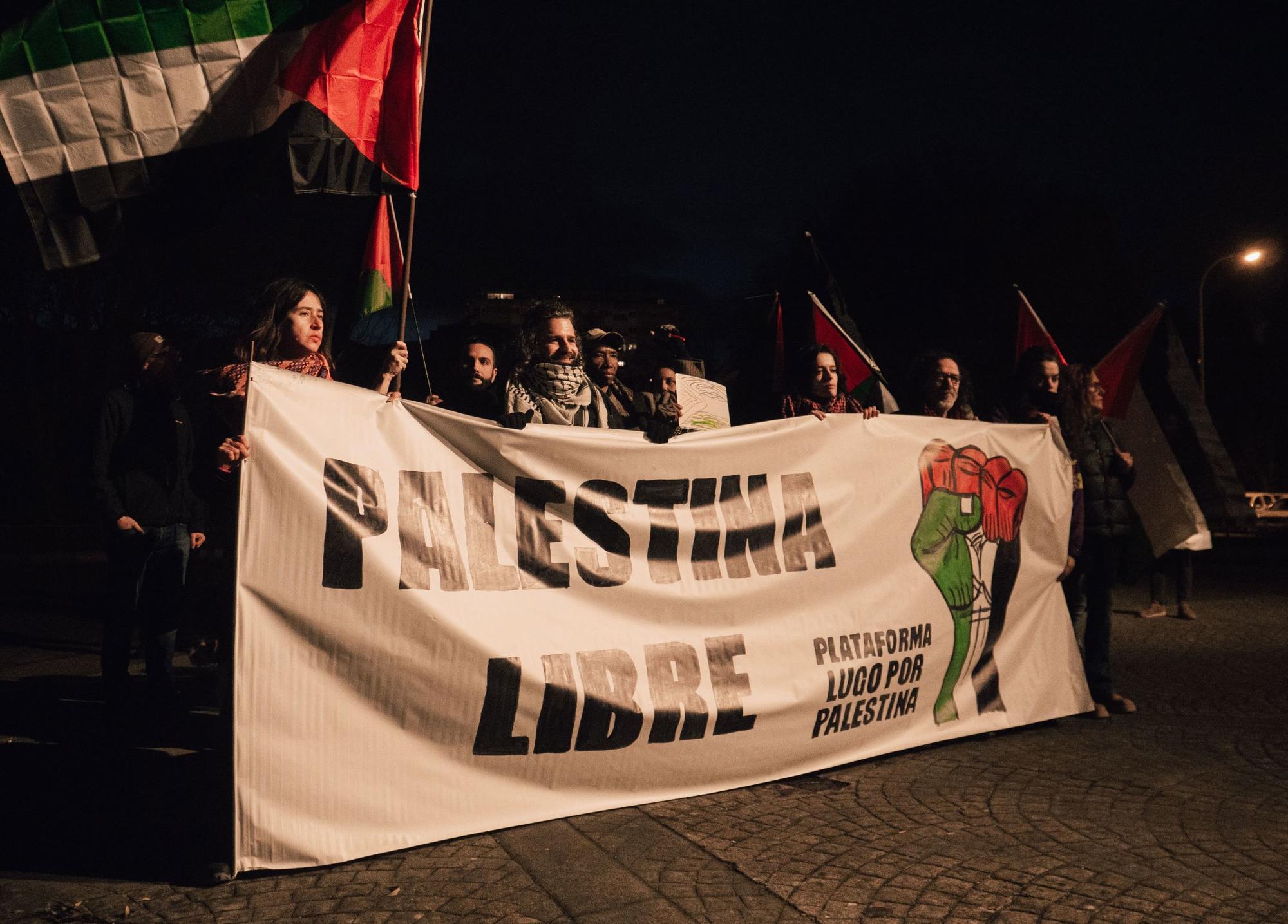 1- protestas palestina Lugo