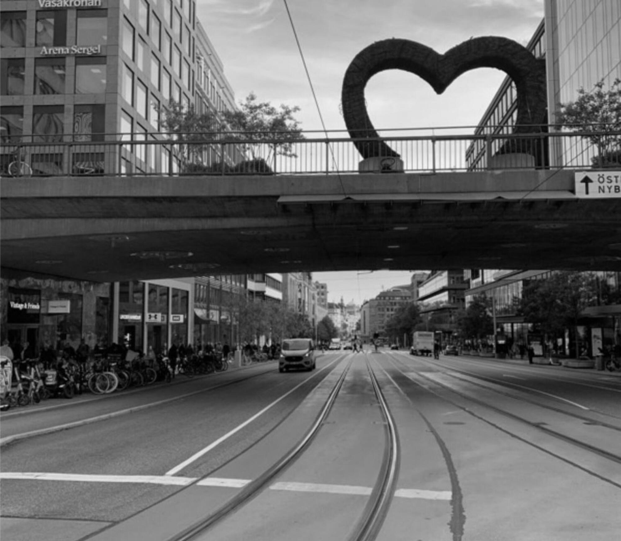 Calle Suecia vías tren