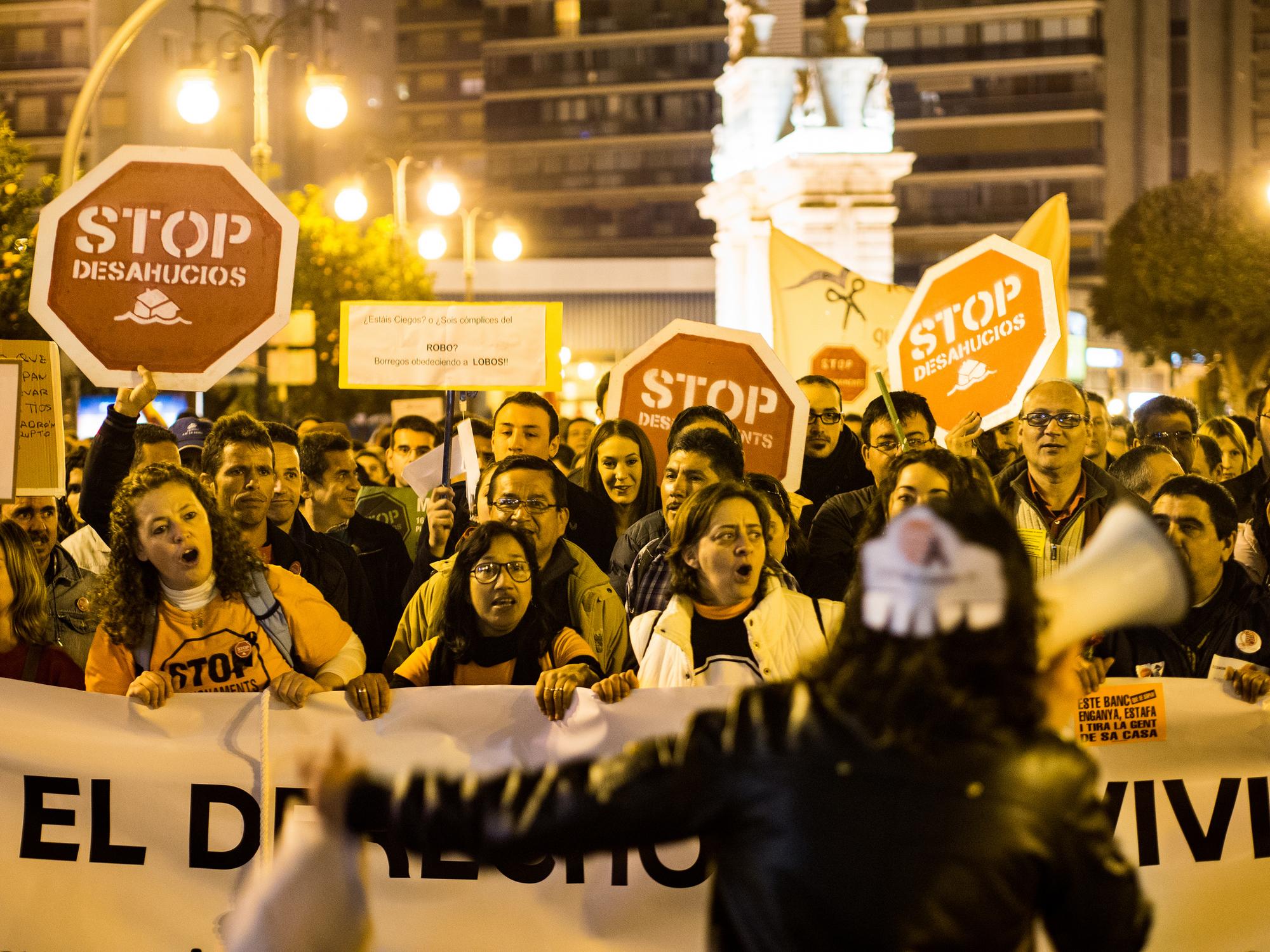 Movilización contra los desahucios