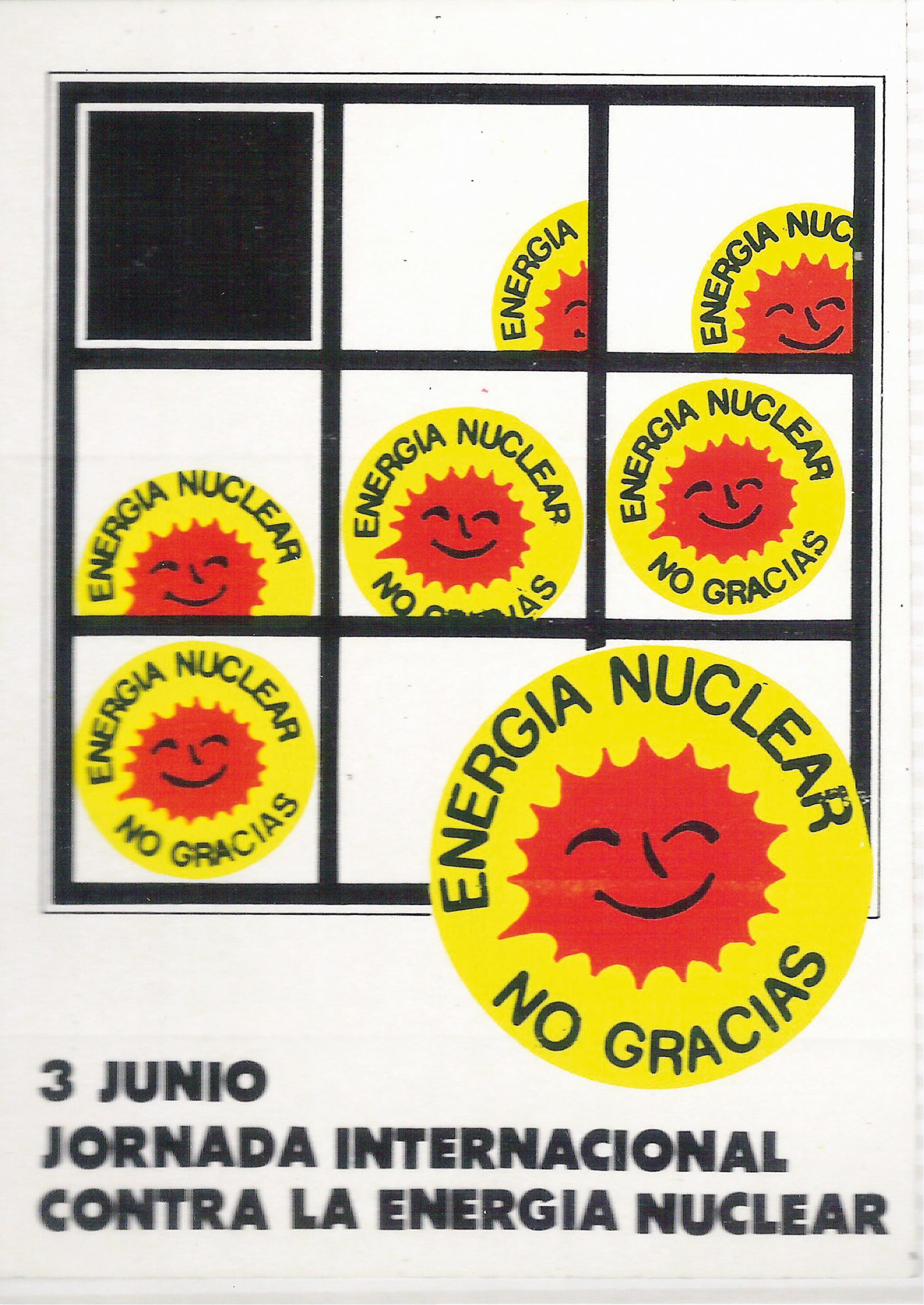 Pegatina Energía nuclear no, gracias