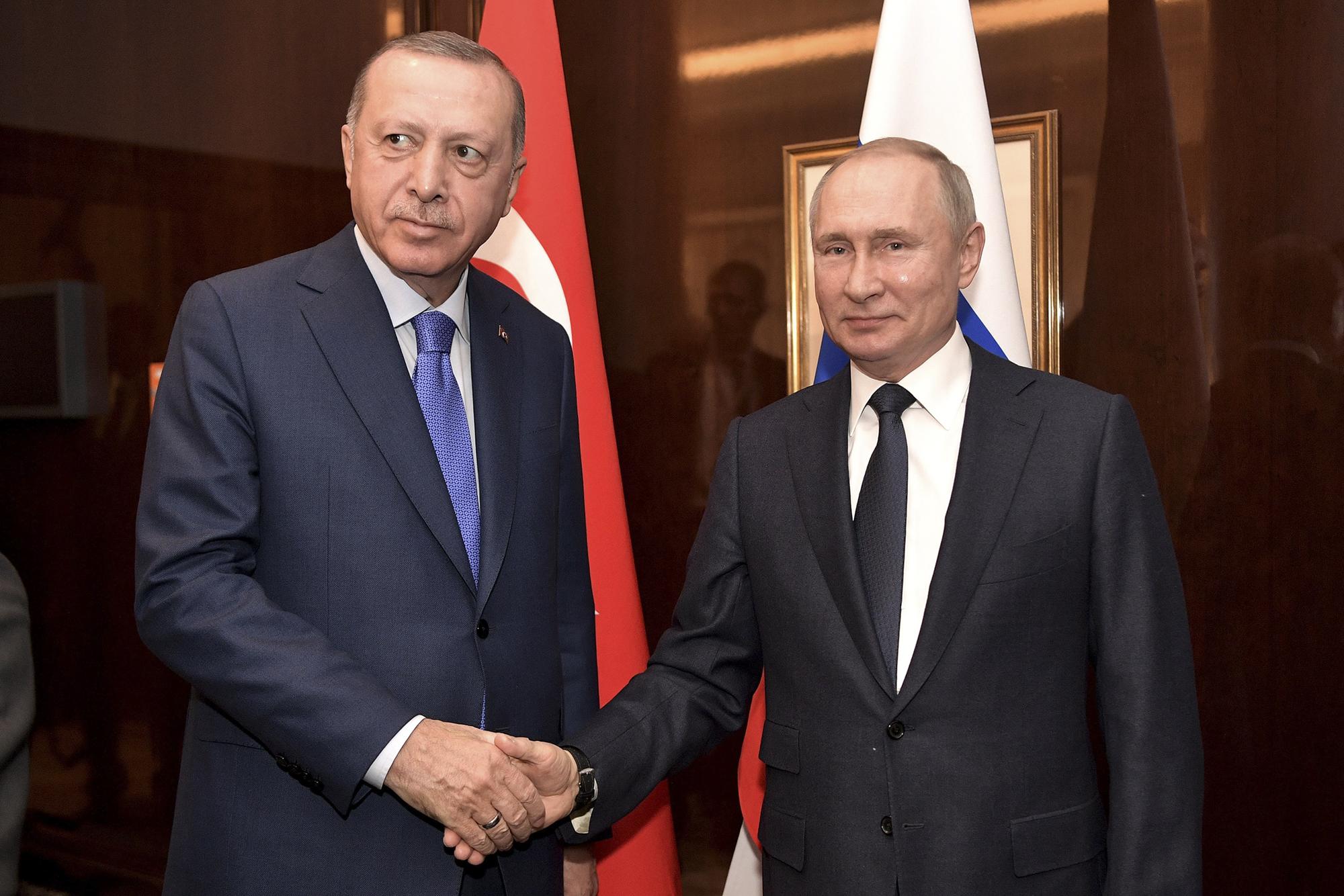Presidentes de Turquía y Rusia