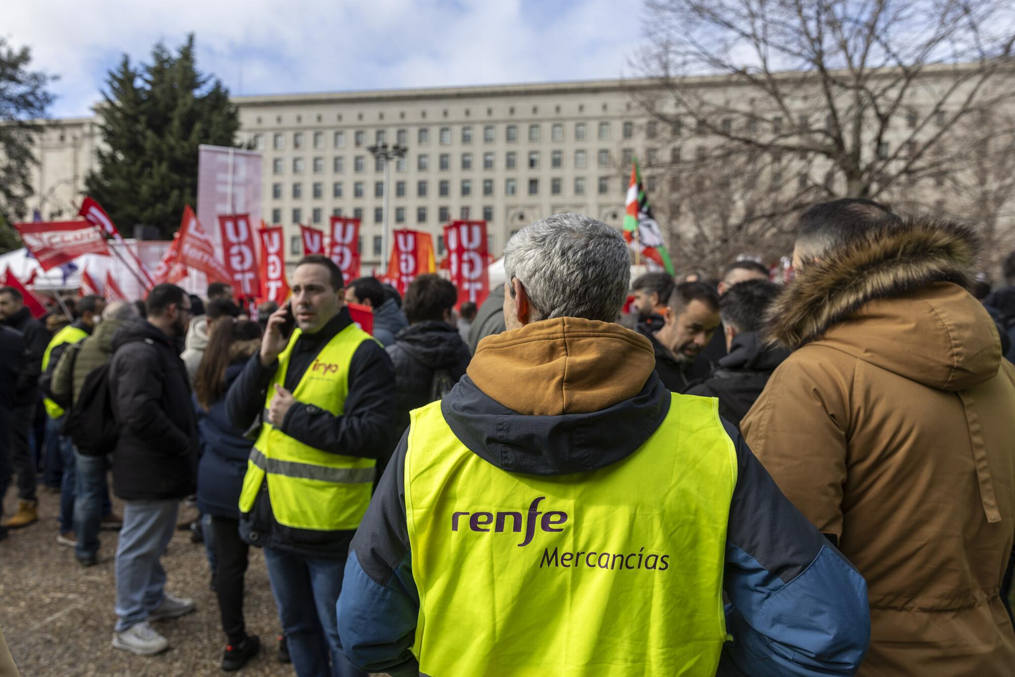 Concentración ferroviarios Ministerio - 1