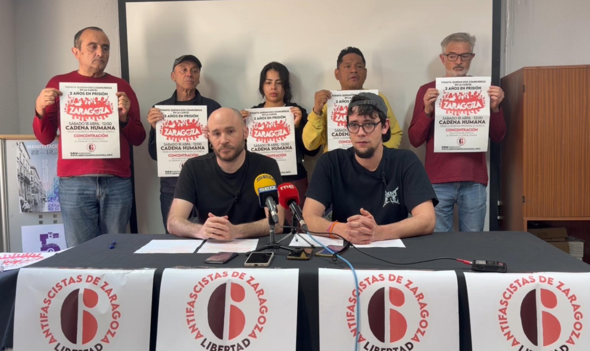 Los seis de Zaragoza indulto para dos