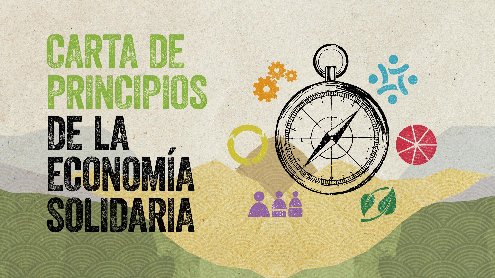 Imagen de la Carta de principios de la Economía Solidaria.