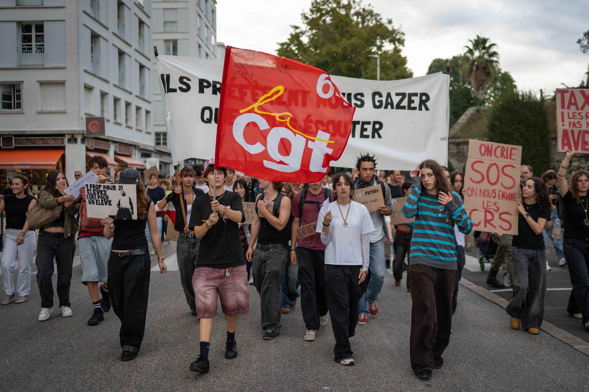 Manifestación estudiantil Baiona - 6
