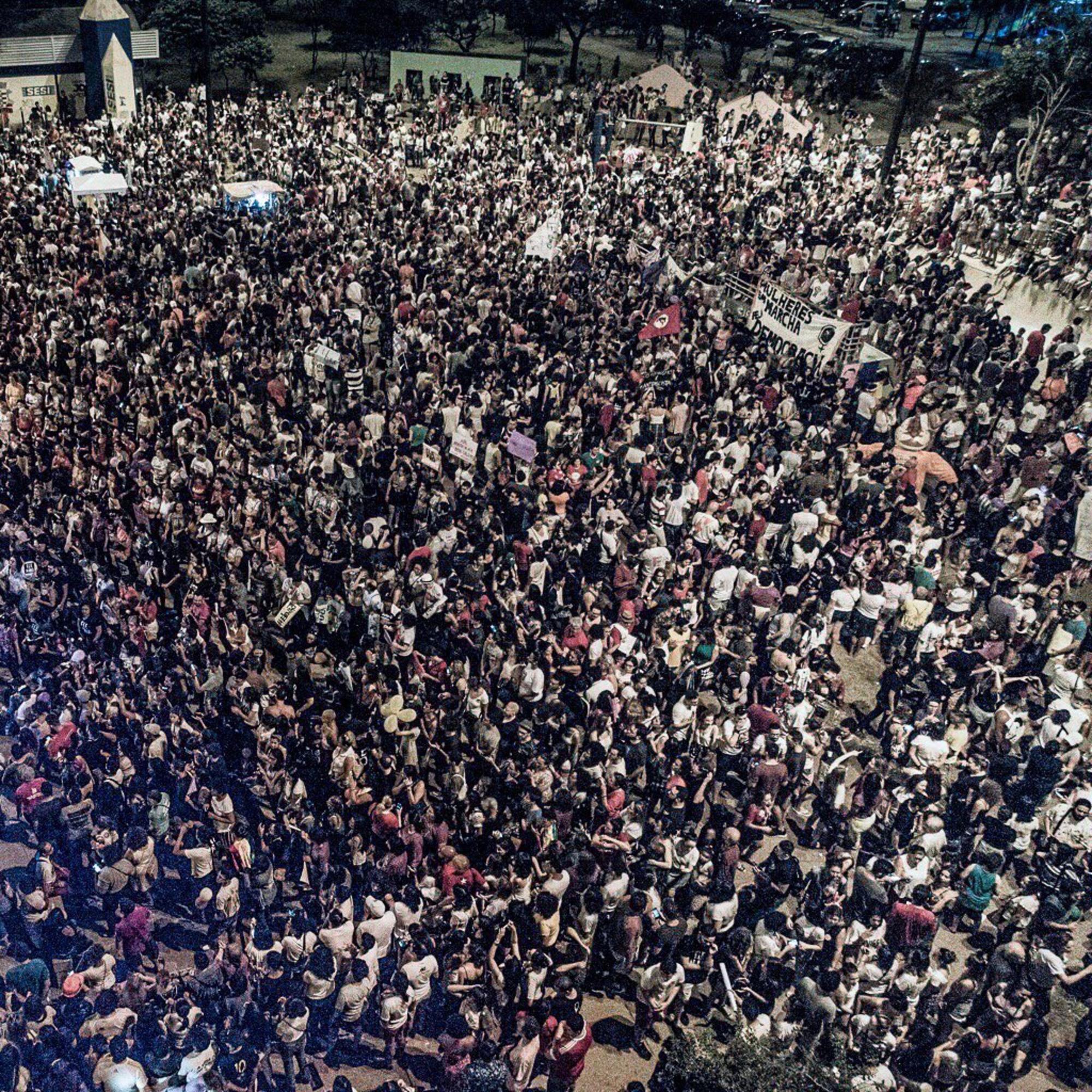 Manifestación contra Bolsonaro