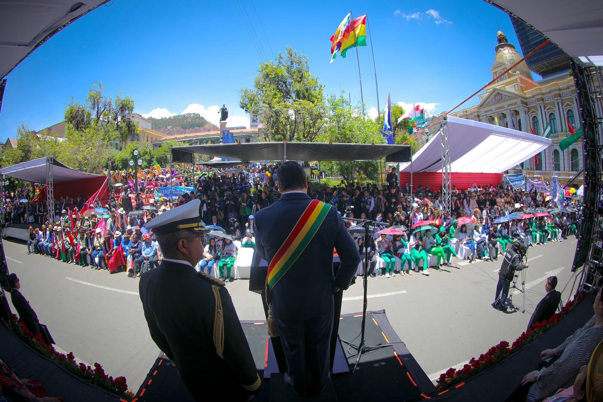 Luis Arce, presidente de Bolivia, en un acto a principios de noviembre.