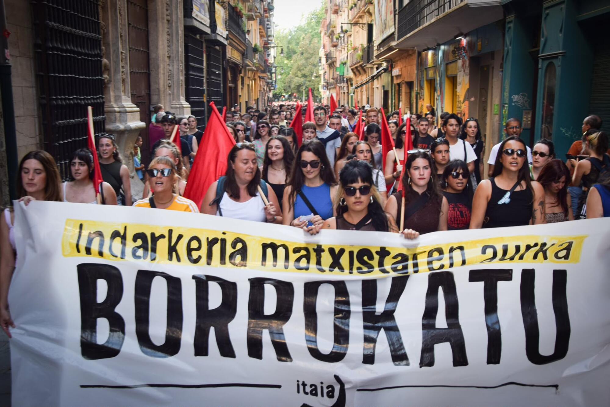 Itaian manifestazio Iruñean