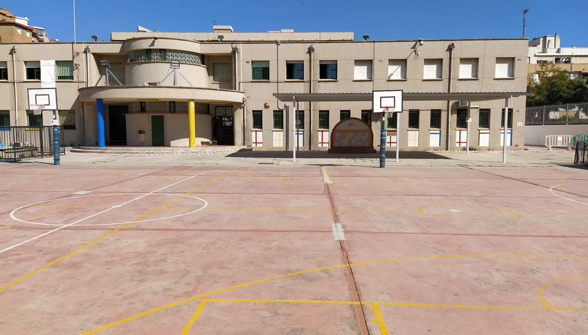 Patio calor colegio